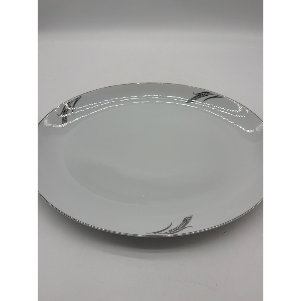 Vintage Fukagawa Arita Wheat #931 Oval Turkey Serving Platter 16 In By‎ 12 In
